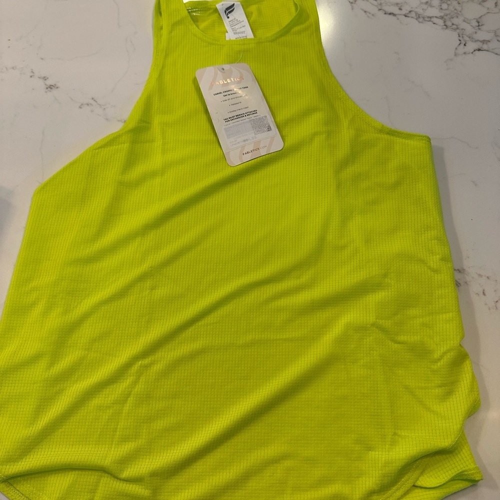 Fabletics Yellow Sleeveless Tank Top women’s size XXS